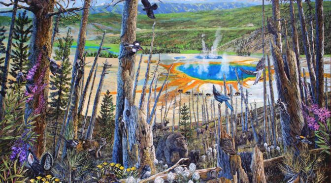 Yellowstone Climate Change mural #2